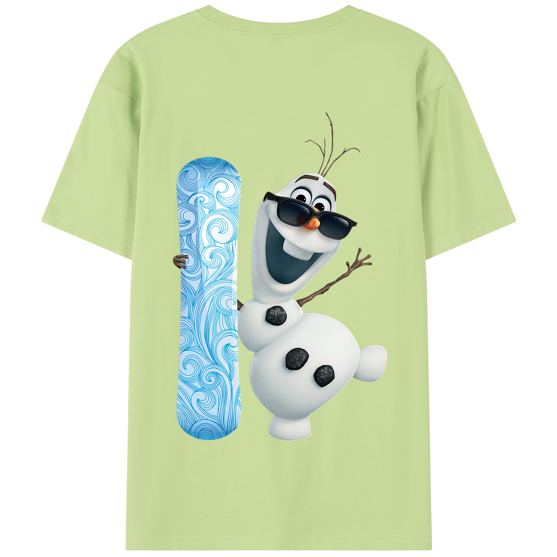 （画像用） アナと雪の女王 アンナ エルサ Frozen Anna Elsa 綿100％半袖Tシャツ（背面プリント）